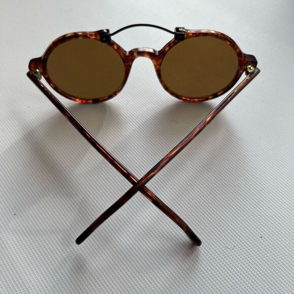 Vintage Authentic Byblos Italian Designer Tortoise Shell Sunglasses - Picture 3 of 10